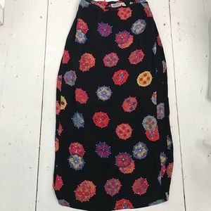 Vintage Umbrella Midi Wrap-around Skirt